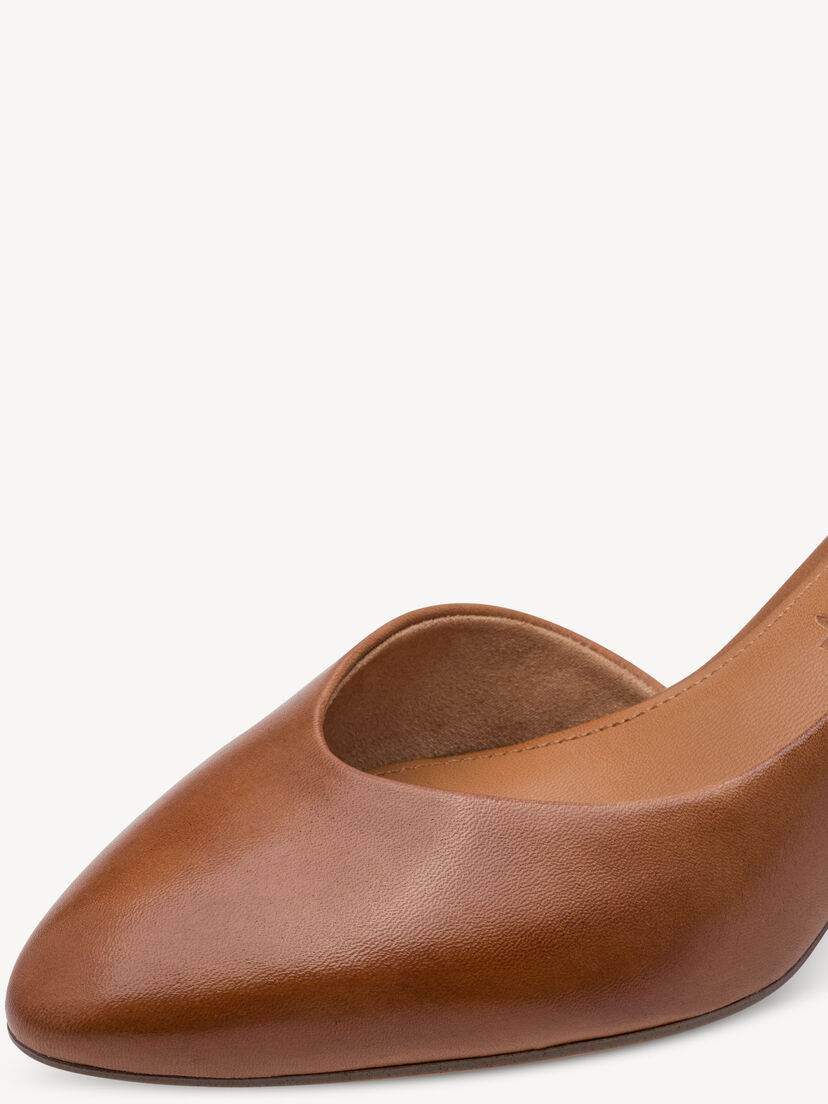 Leren Pumps - bruin