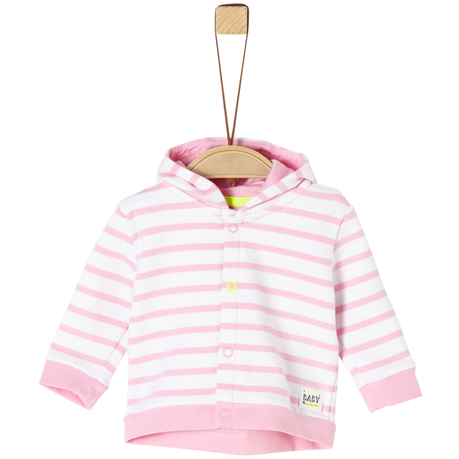s.Oliver Sweatjacke rosa stripes