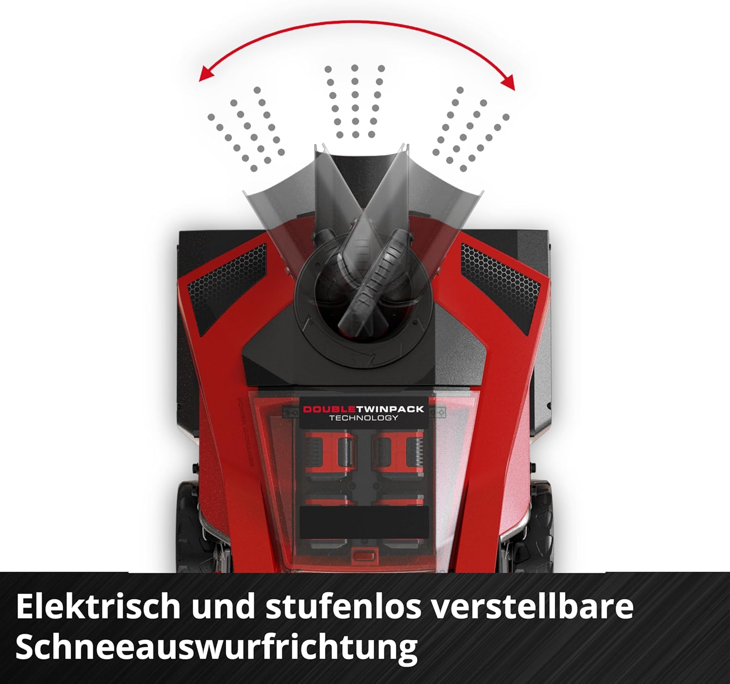 Einhell Professional Akku-Schneefräse GP-ST 36/53 Li E BL Power X-Change (36 V, 53 cm Arbeitsbreite, max. 33 cm Schneehöhe, inkl. Reinigungsspatel, inkl. 2X 4,0Ah Akku & Twincharger)