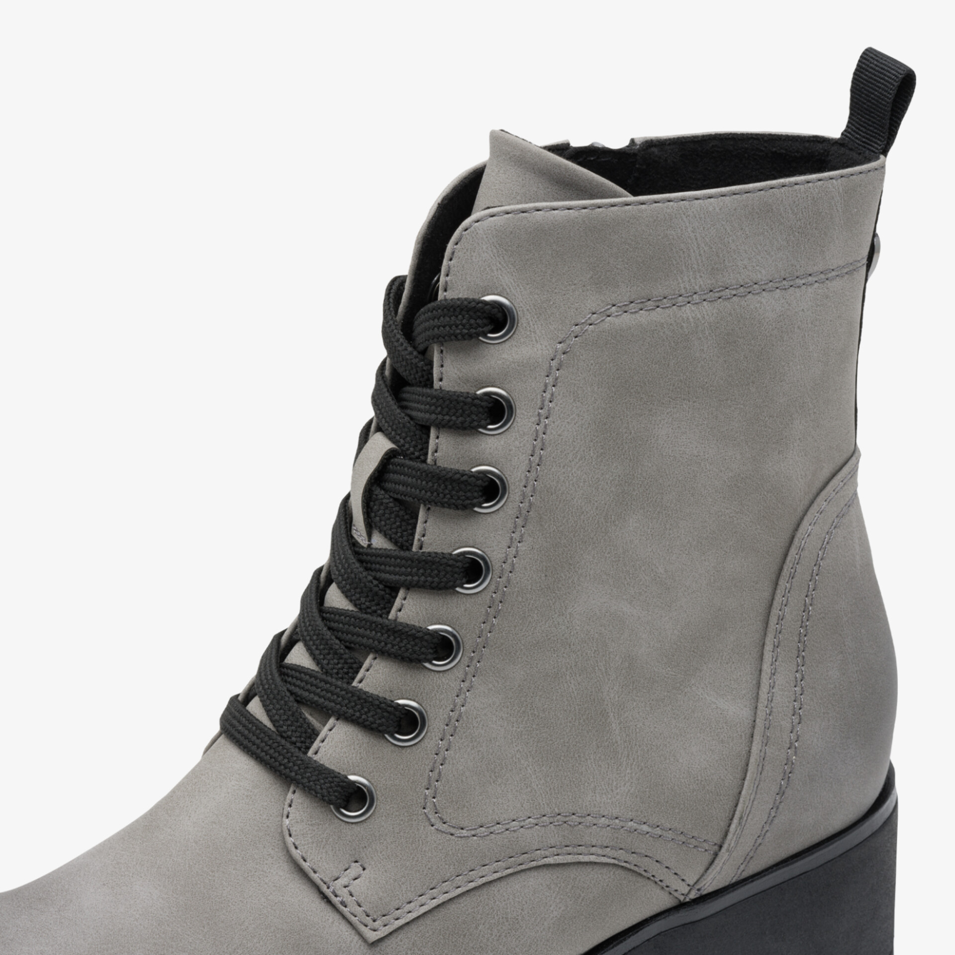 MARCO TOZZI Damen Schnürstiefeletten grau