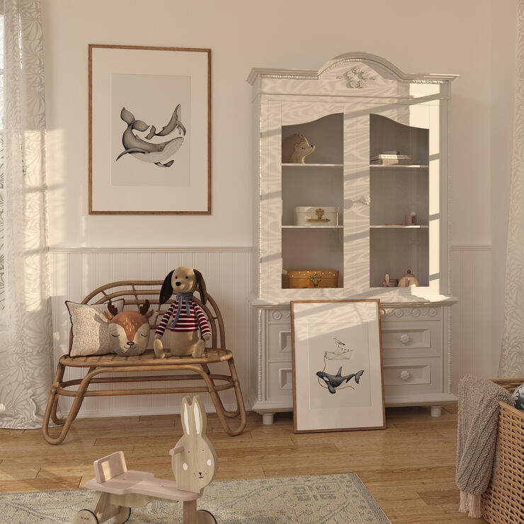 Poster & Frame Ephie Studio - Spækhuggeren og Mågen Flerfarvet