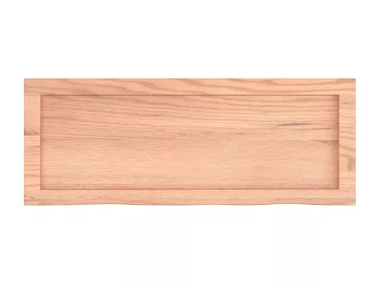 Comptoir de salle de bain marron 80x30x(2-6) cm bois traité