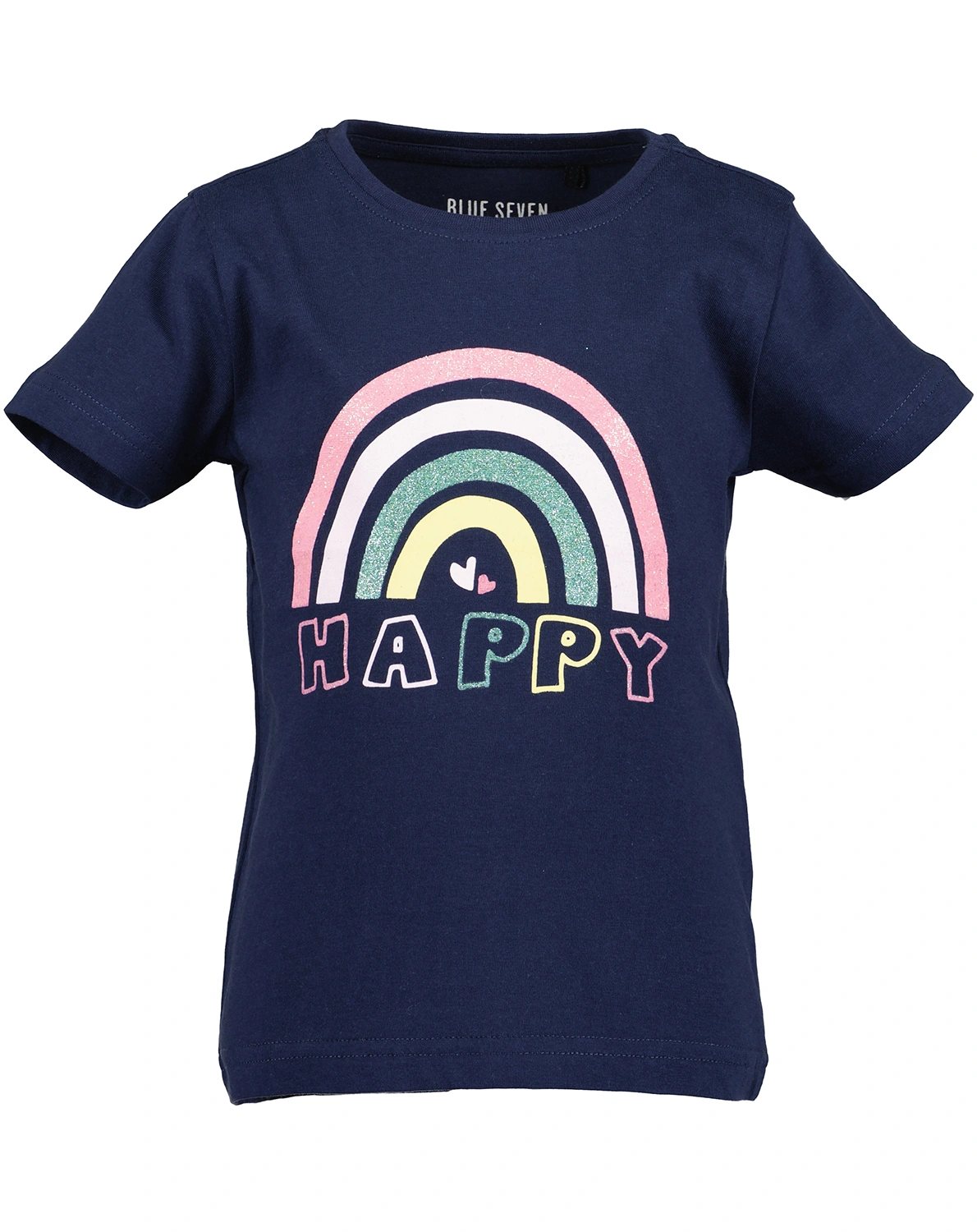 T-Shirt HAPPY RAINBOW in blau
