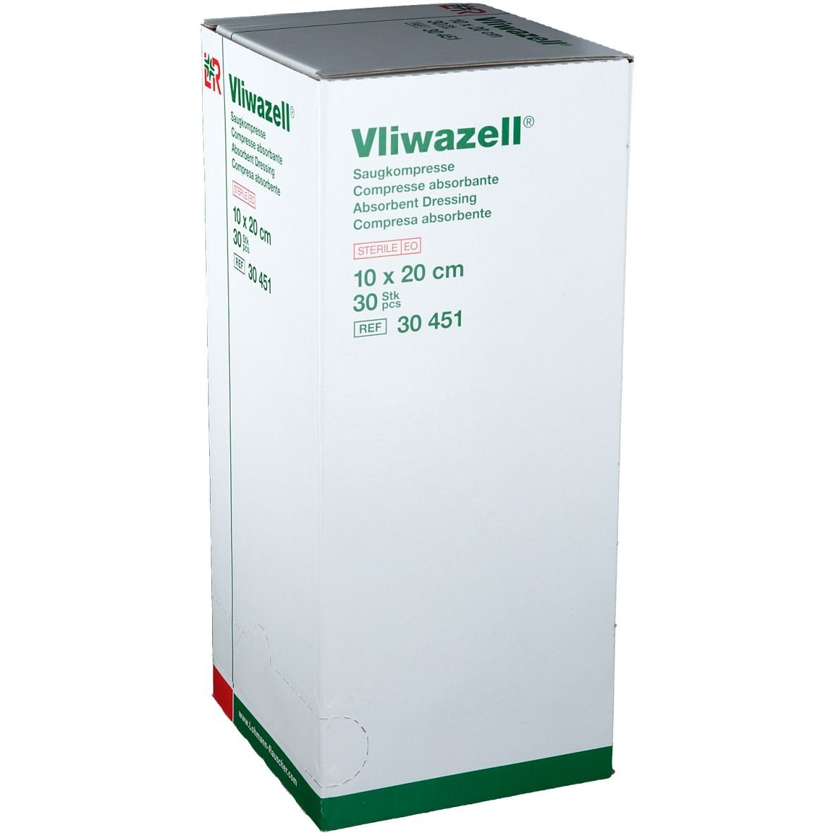 Vliwazell® hochsaugfähige Universalkompresse steril 10 cm x 20 cm