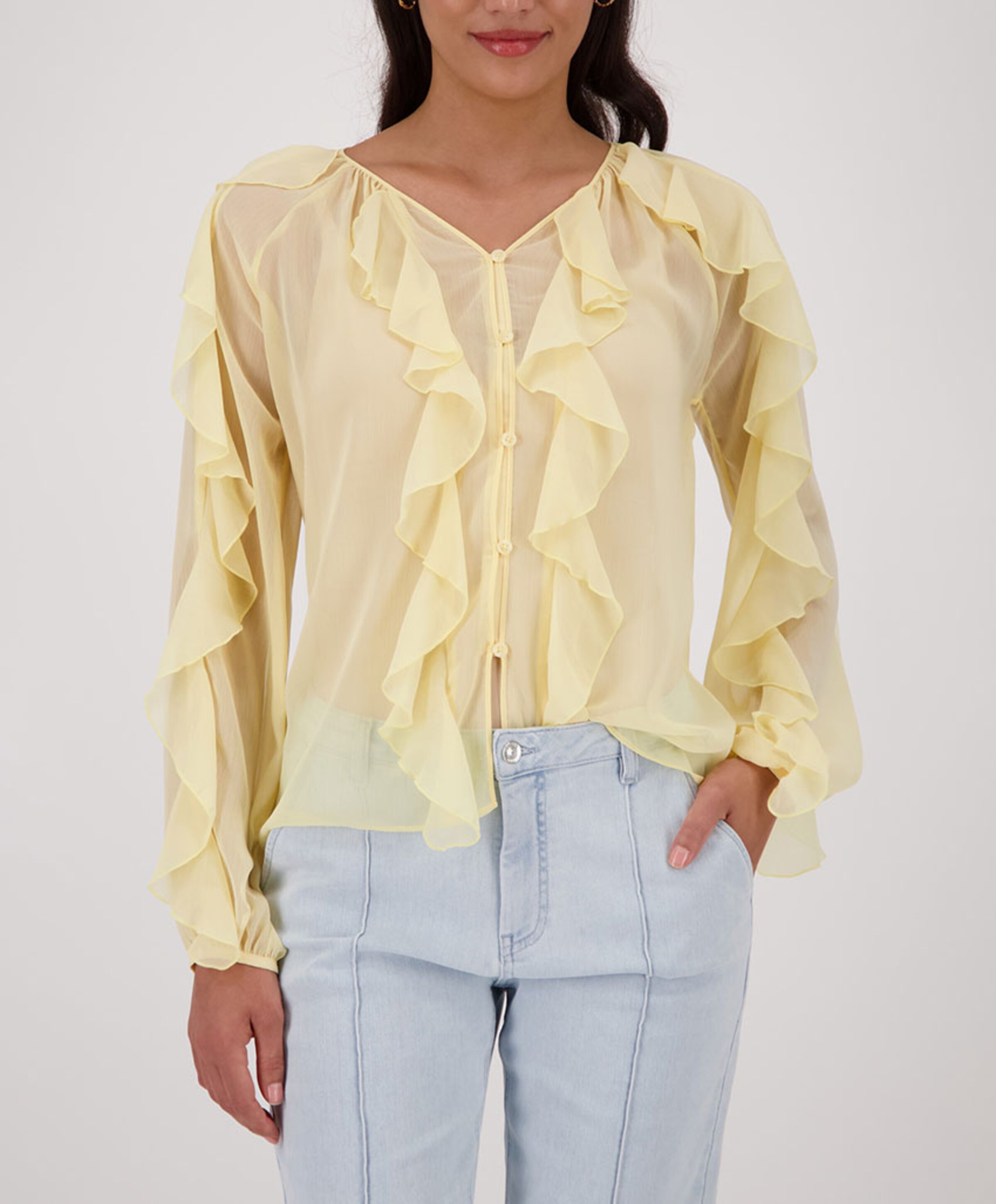 Monari Dames blouse geel