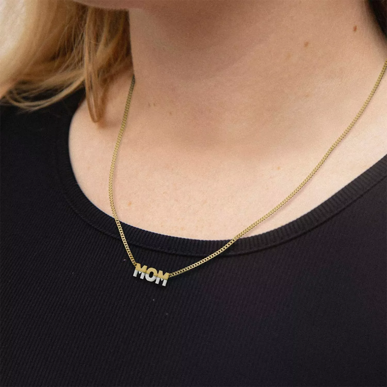 Maria Black Mom Halskæde 18 kt. Forgyldt Sølv 300487GS-55