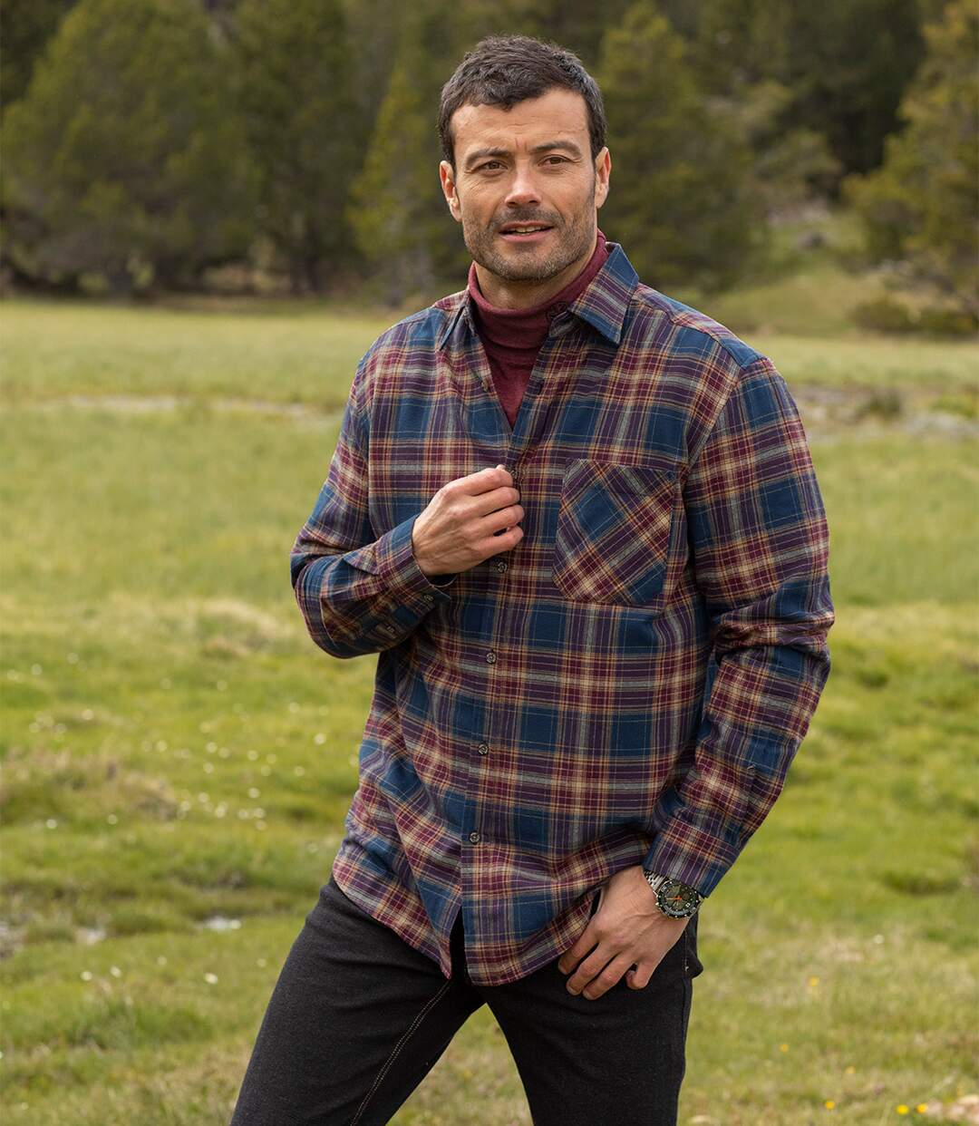Chemise Flanelle à Carreaux Automnale