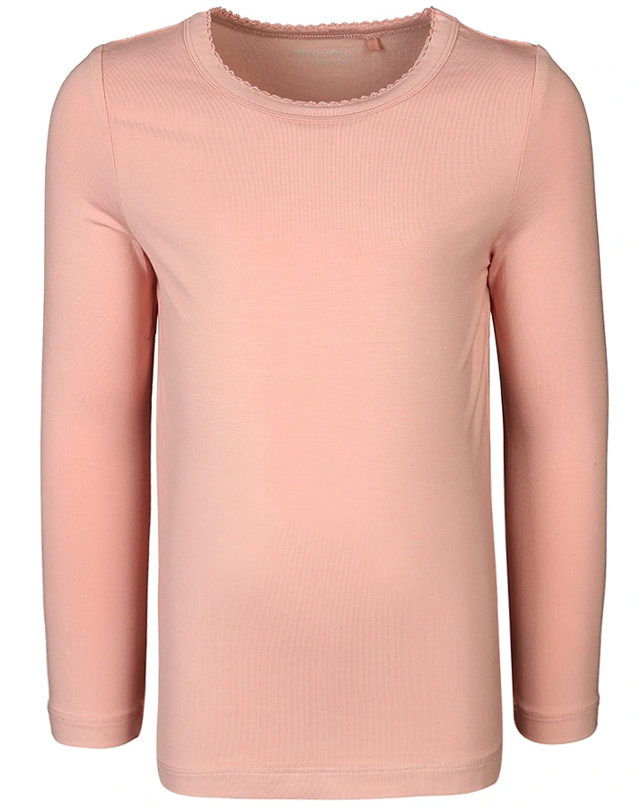 Langarm-Shirt BAMBOO – MINY BASIC in misty rose