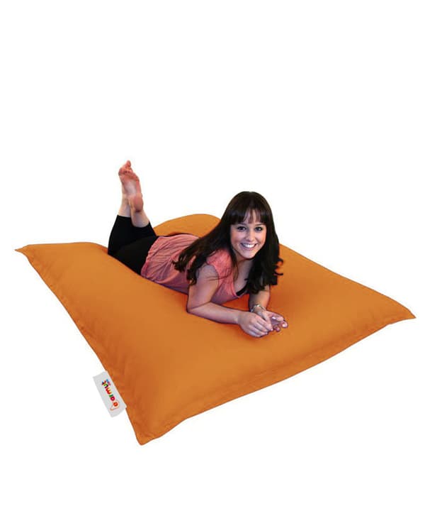 Garden Bean Bag Pute Puff 100x100 - Oransje