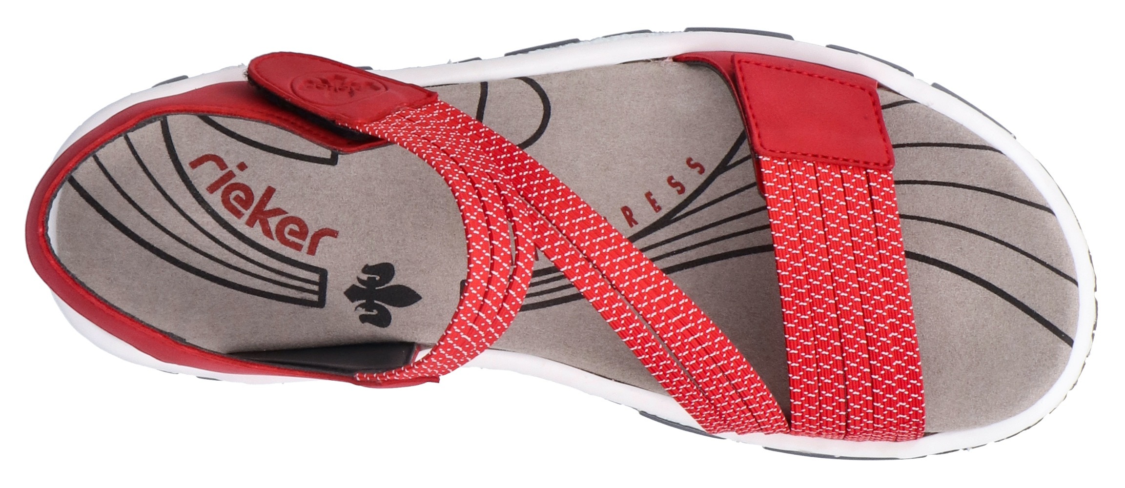 Rieker Riemchensandale  , Sommerschuh, Sandalette, Klettschuh, im Sportslook