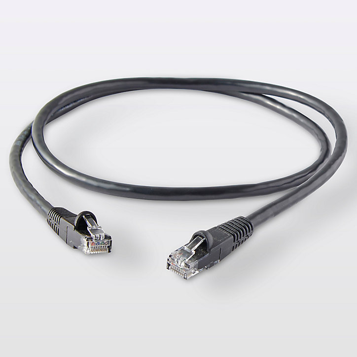 Câble RJ45 Mâle / Mâle Catégorie 5E noir Blyss, 1 m