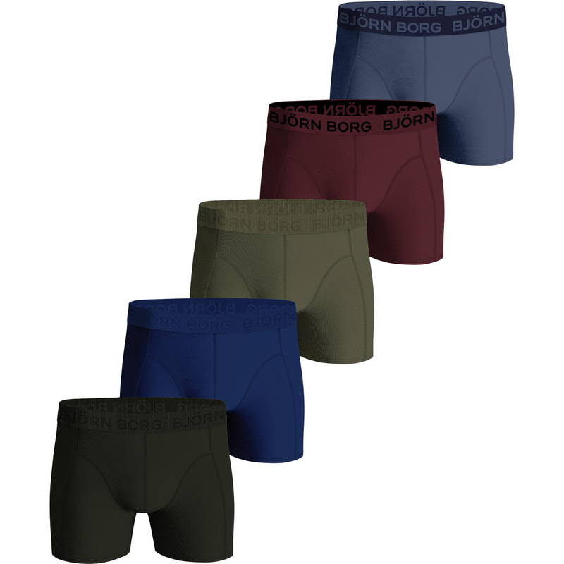 Björn Borg Cotton Stretch 5-Pak Boxershorts Herre