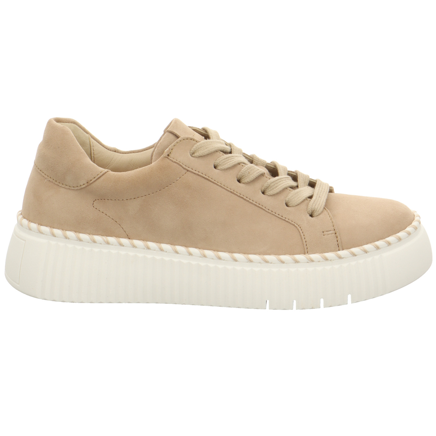 Schnürschuhe beige