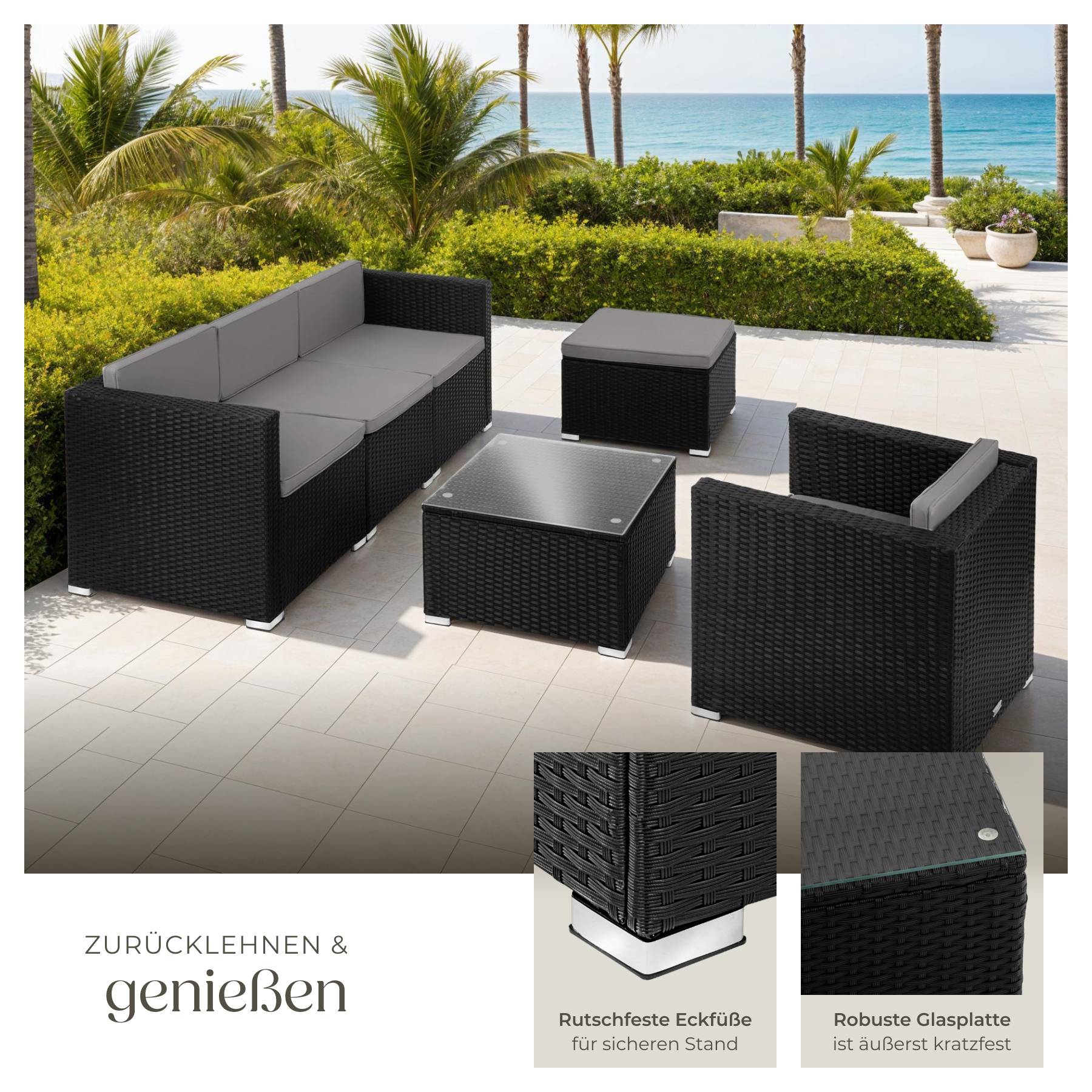 Rattan Lounge Lignano