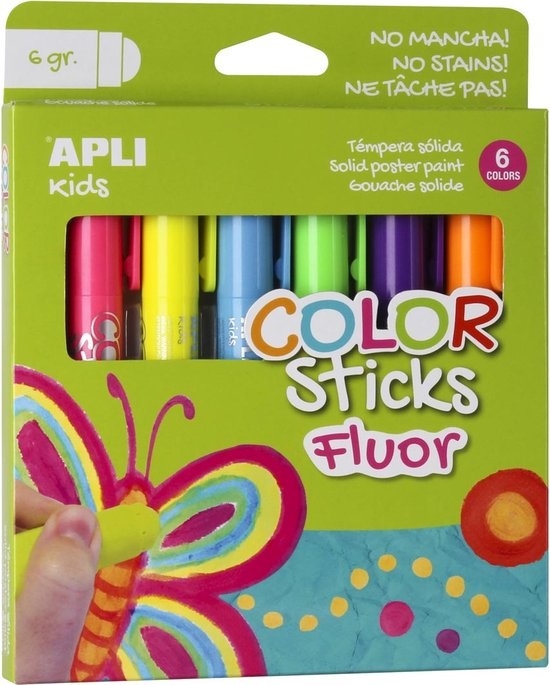 Apli Apli - Color stick fluor 6 kleuren