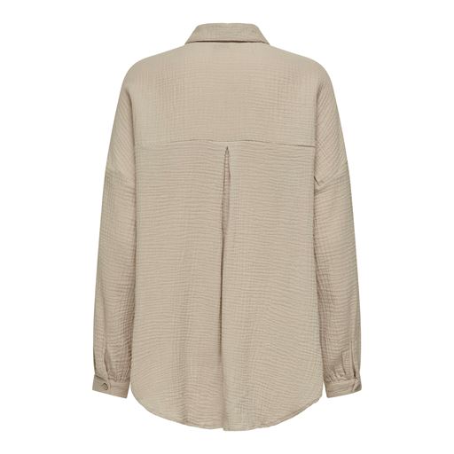 ONLY Thyra Oversized Skjorte, Oxford Tan, L