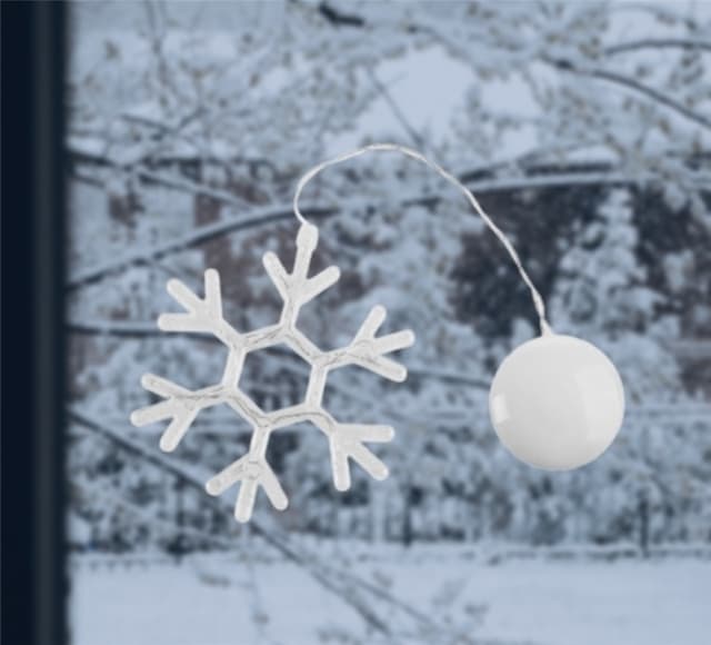 LED-lampe til julen, Snefnug