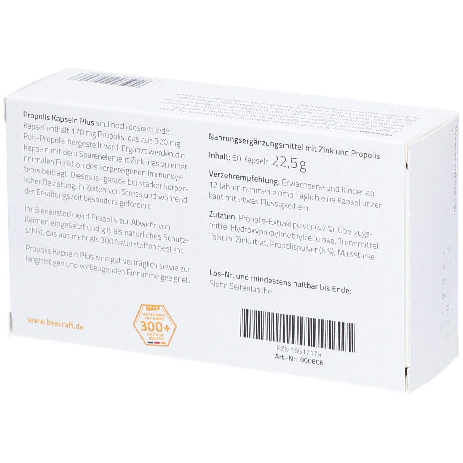 beecraft® PROPOLIS Kapseln Plus hochdosiert