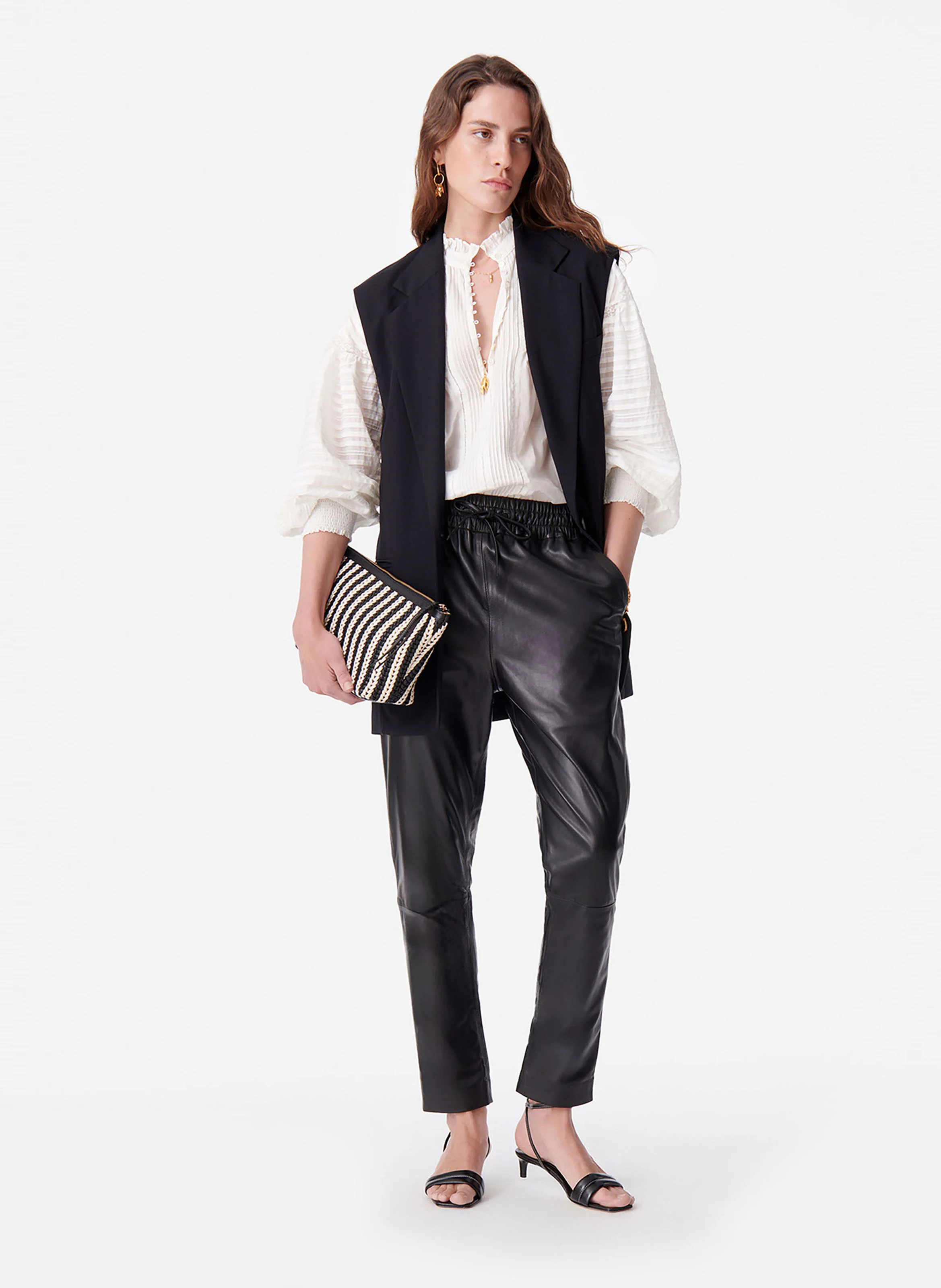 CHRISTEN - Veste col tailleur | Noir