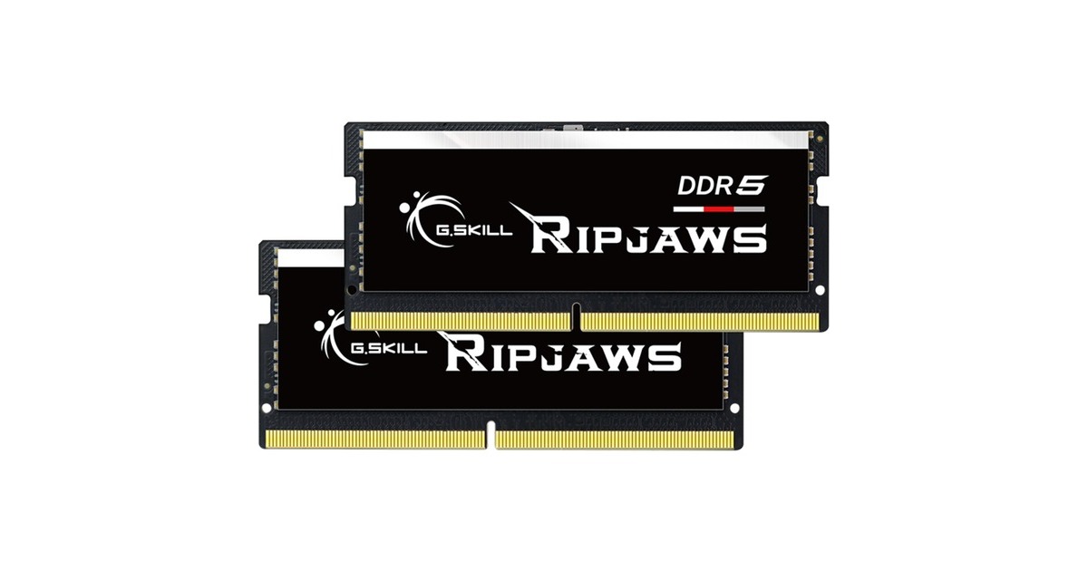 G.Skill32 GB DDR5-4800 Kit laptopgeheugen  (Zwart, F5-4800S4039A16GX2-RS, Ripjaws)