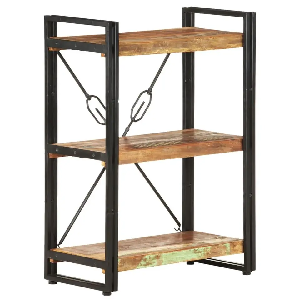 vidaXL - Boekenkast met 3 schappen - Multikleur - Hout - 60 x 30 x 80 cm