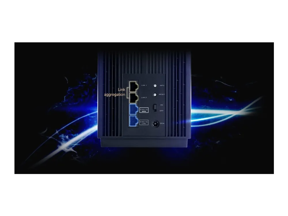 ASUS ZenWiFi Pro ET12 - 2-Pack - Wi-Fi-system (2 routere) - op til 6000 sq.ft - mesh - GigE, 2.5 GigE - Wi-Fi 6E - Multi-Band