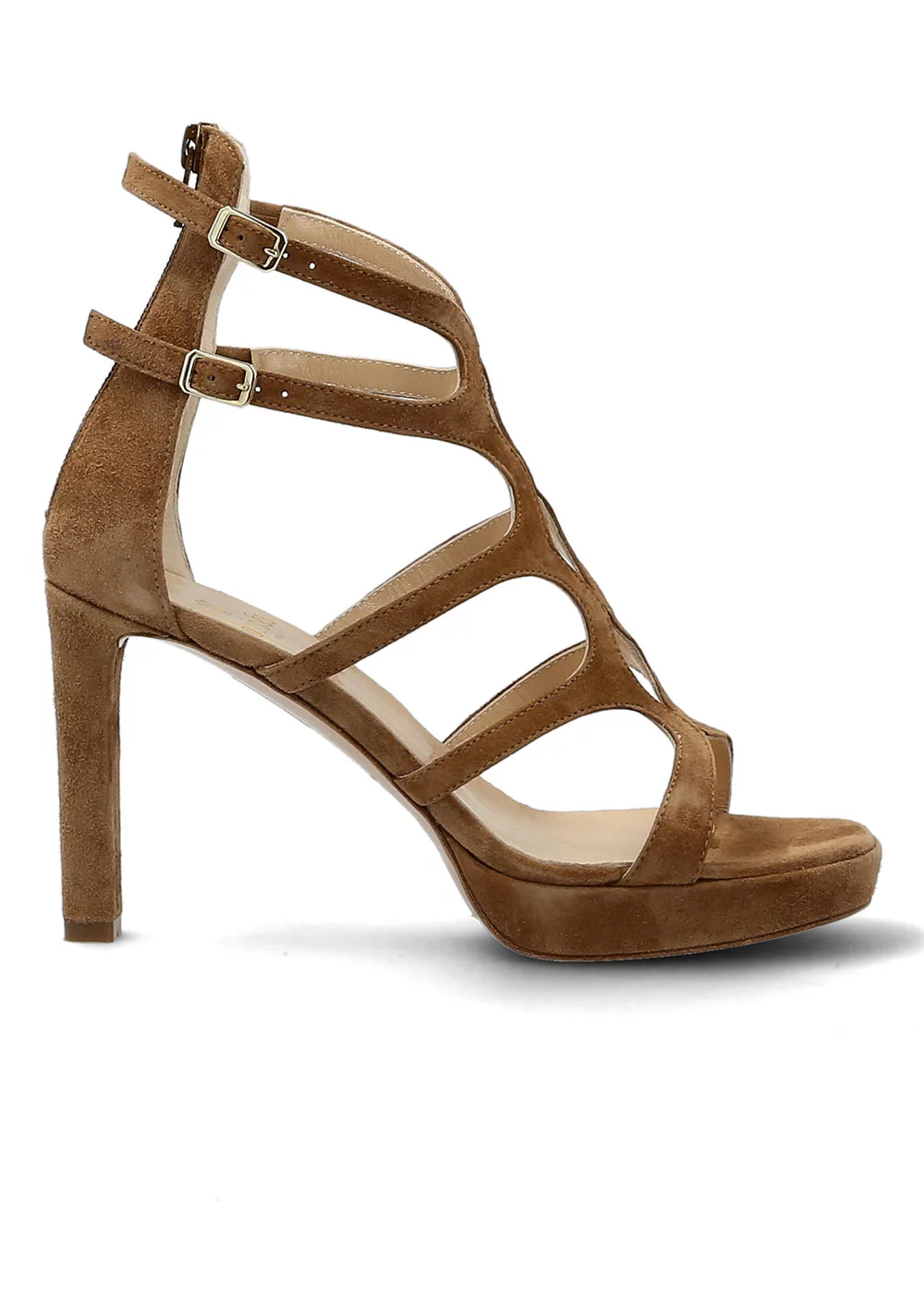 SPARTIATE PLATEAU ALEXIA VELOURS BEIGE