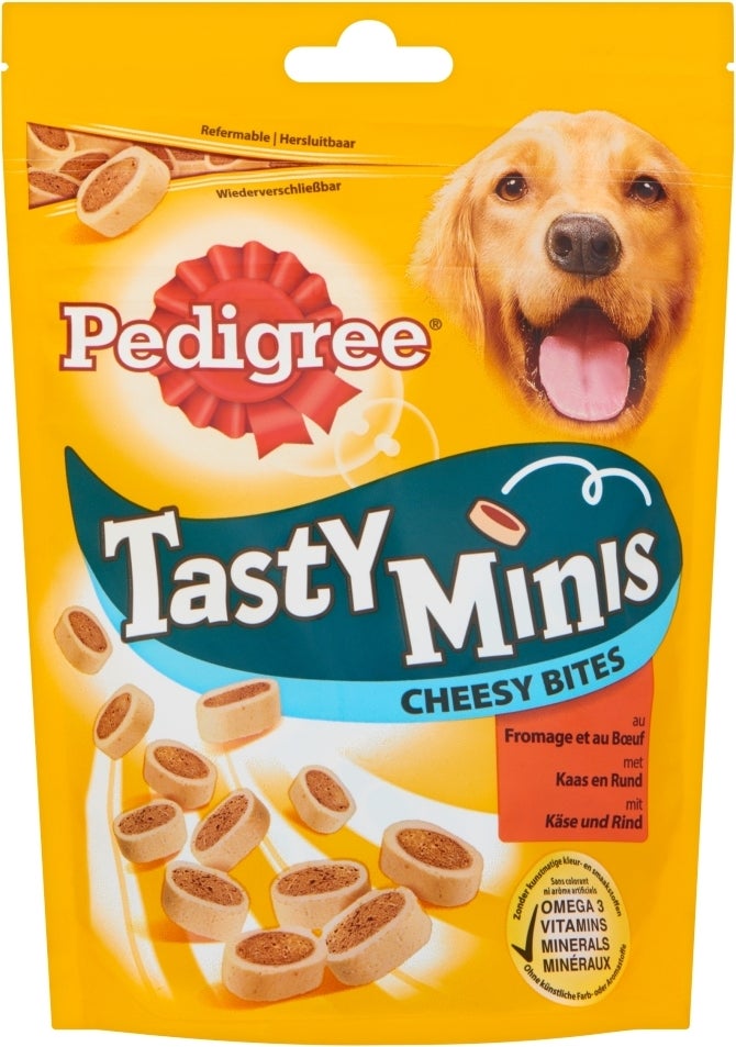 Pedigree tasty mini's cheesy bites 140 g