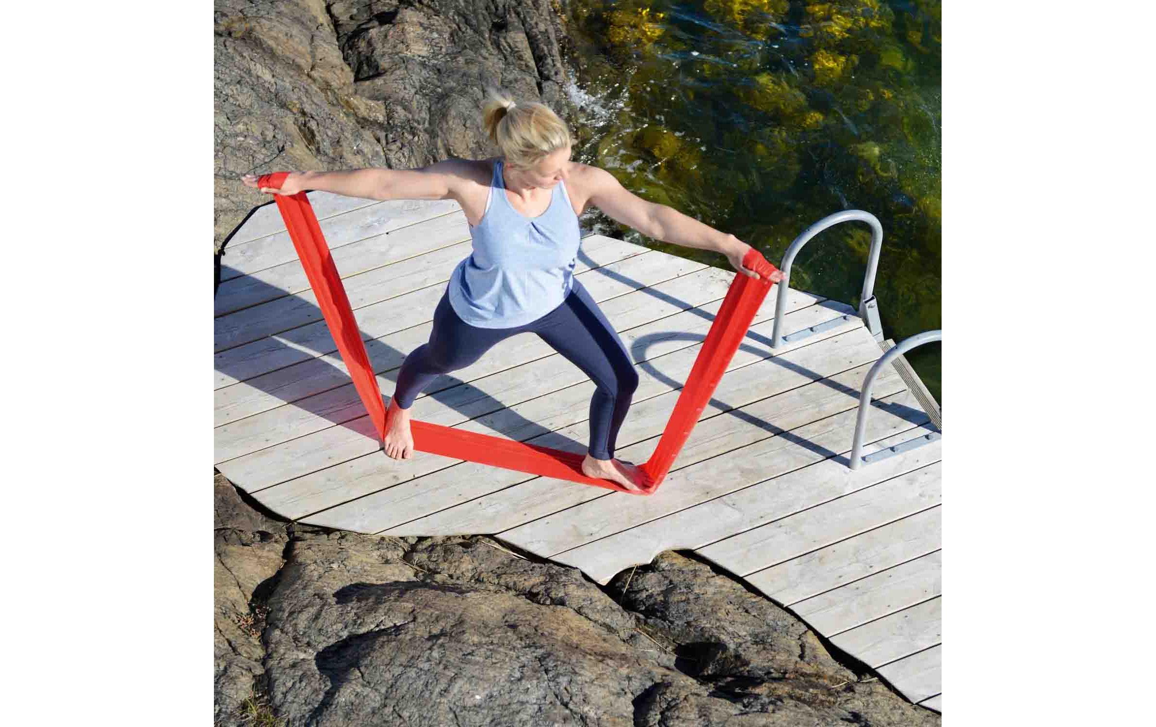 Fitband 7.5 cm x 2 m rotFitness- und Physioband