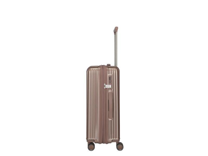 travelite Paros Trolley M erweiterbar, 63 l, Braun Reisekoffer