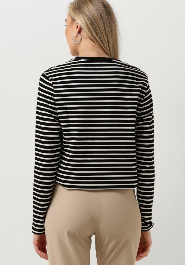 PENN & INK zwarte penn & ink trui sweater stripe