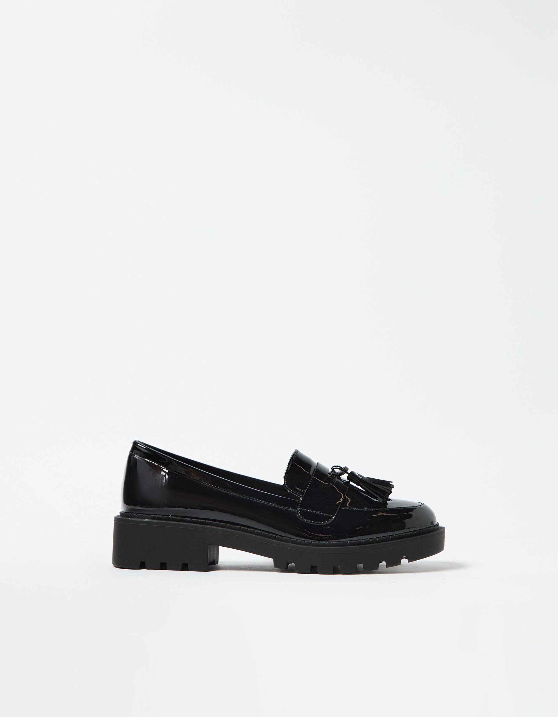 Mocassins Chunky, Mulher, Preto