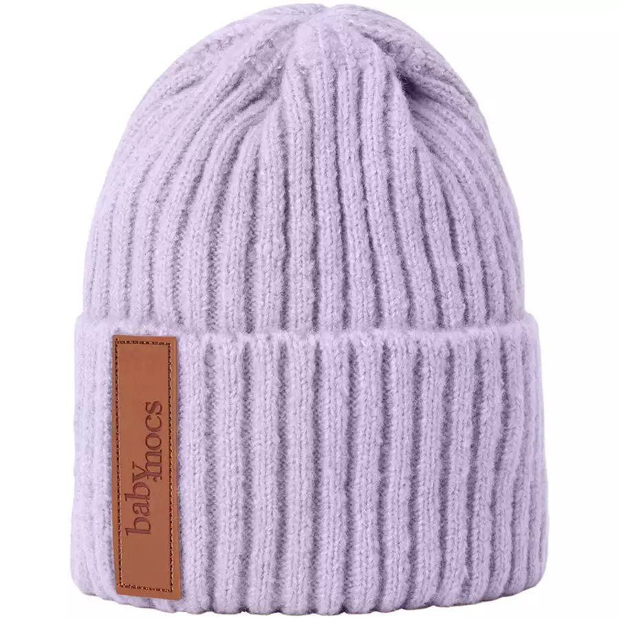 BabyMocs Mütze Vegan lila