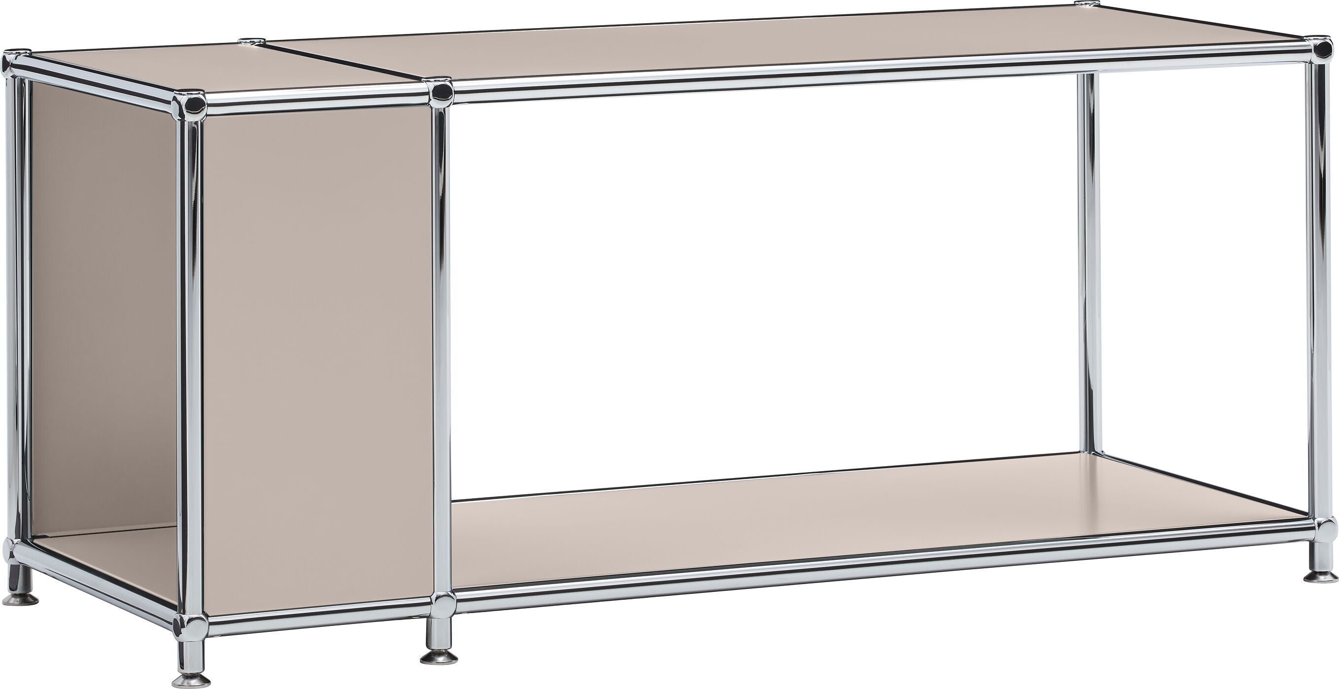 FLEXCUBE Beistelltisch - Taupe / B: 97.0 cm x T: 40.0 cm x H: 42.5 cm