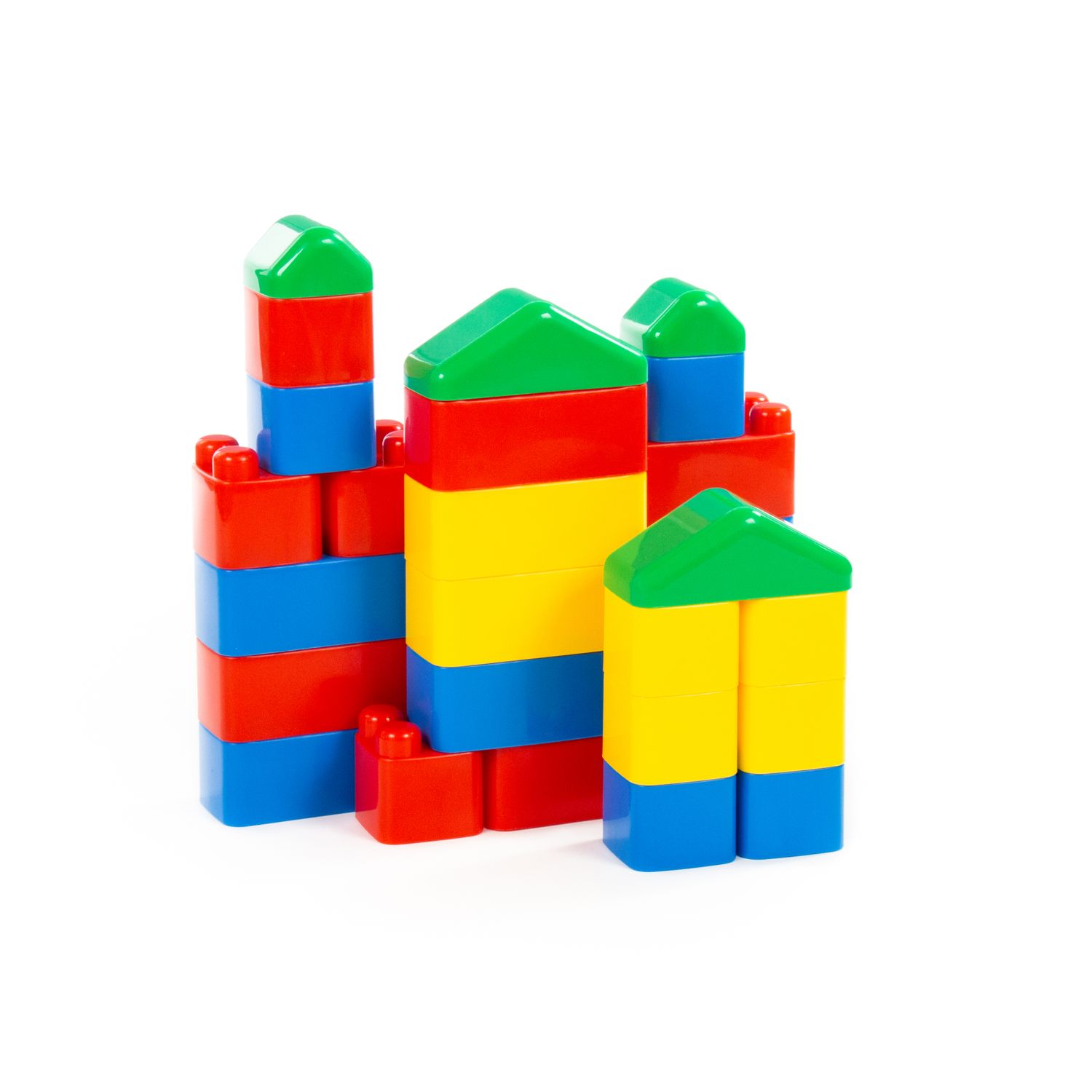 Polesie Bausteine-Set 28 Teile 61782 Bausteine zum Stecken im Beutel ab 1 Jahr bunt
