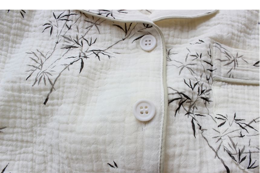 Dogini - Koppel bijpassende pyjamaset met bamboeprint (verschillende ontwerpen)