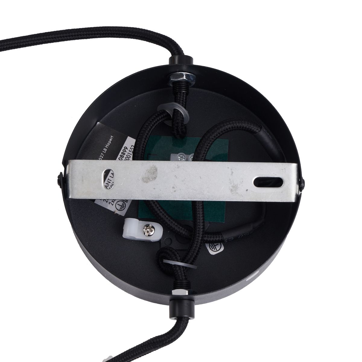 Japandi hanglamp zwart met bamboe 2-lichts - Kea