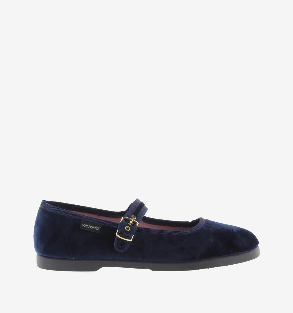 GONG-FU BALLERINE VELOURS Ballerines femme MARINO
