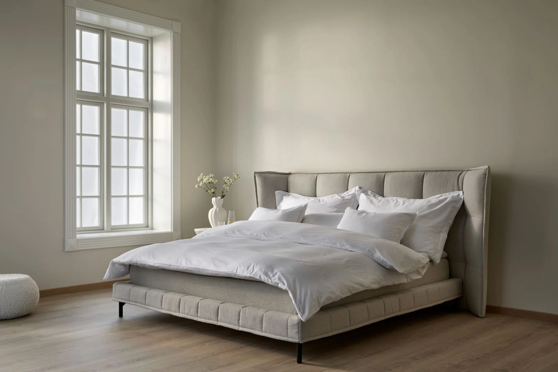 Rammeseng medium/fast natur - 180x200x44 cm