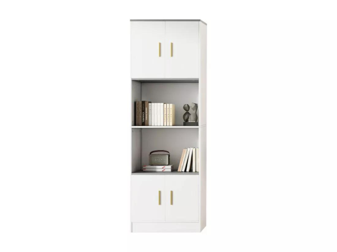Arturesthome vitrine blanche élégante - 4 portes