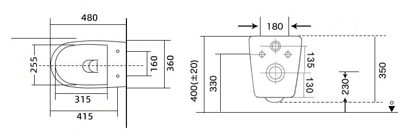Geberit UP100 toiletset met Saniclear Jama Compact randloos toilet en softclose zitting