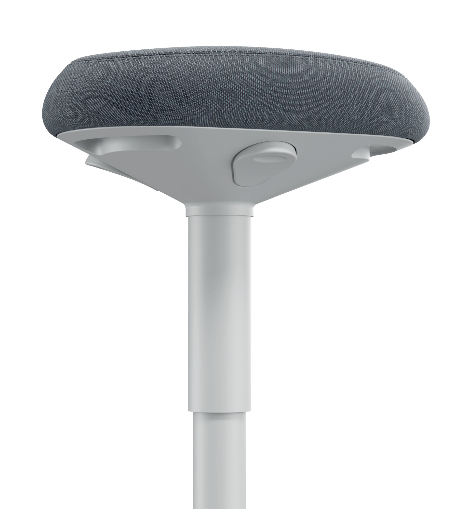 Kruk Actieve met gasveer 57-82 cm lichtgrijs