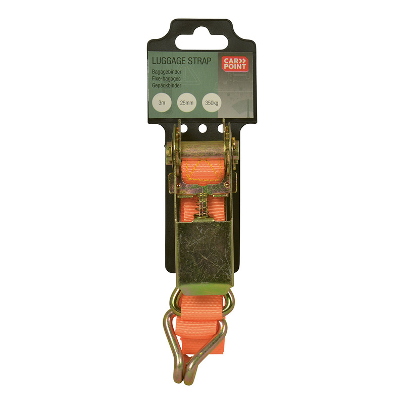 Spanband met ratel/haken 25mm/3m