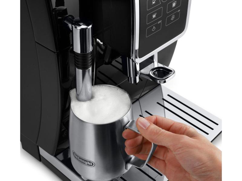 De'Longhi Kaffeevollautomat Dinamica ECAM 350.15.B Schwarz Vollautomat für Kaffeebohnen oder Kaffeepulver