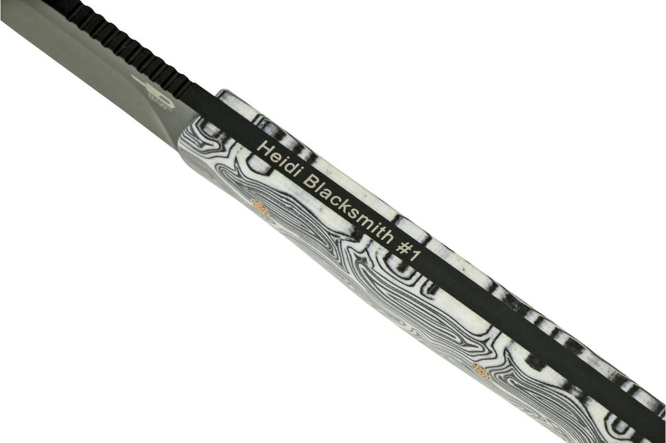 Bestech Heidi Blacksmith M390 Black DLC, Black White G10, BFK01G Knivesandtools Exclusive zakmes
