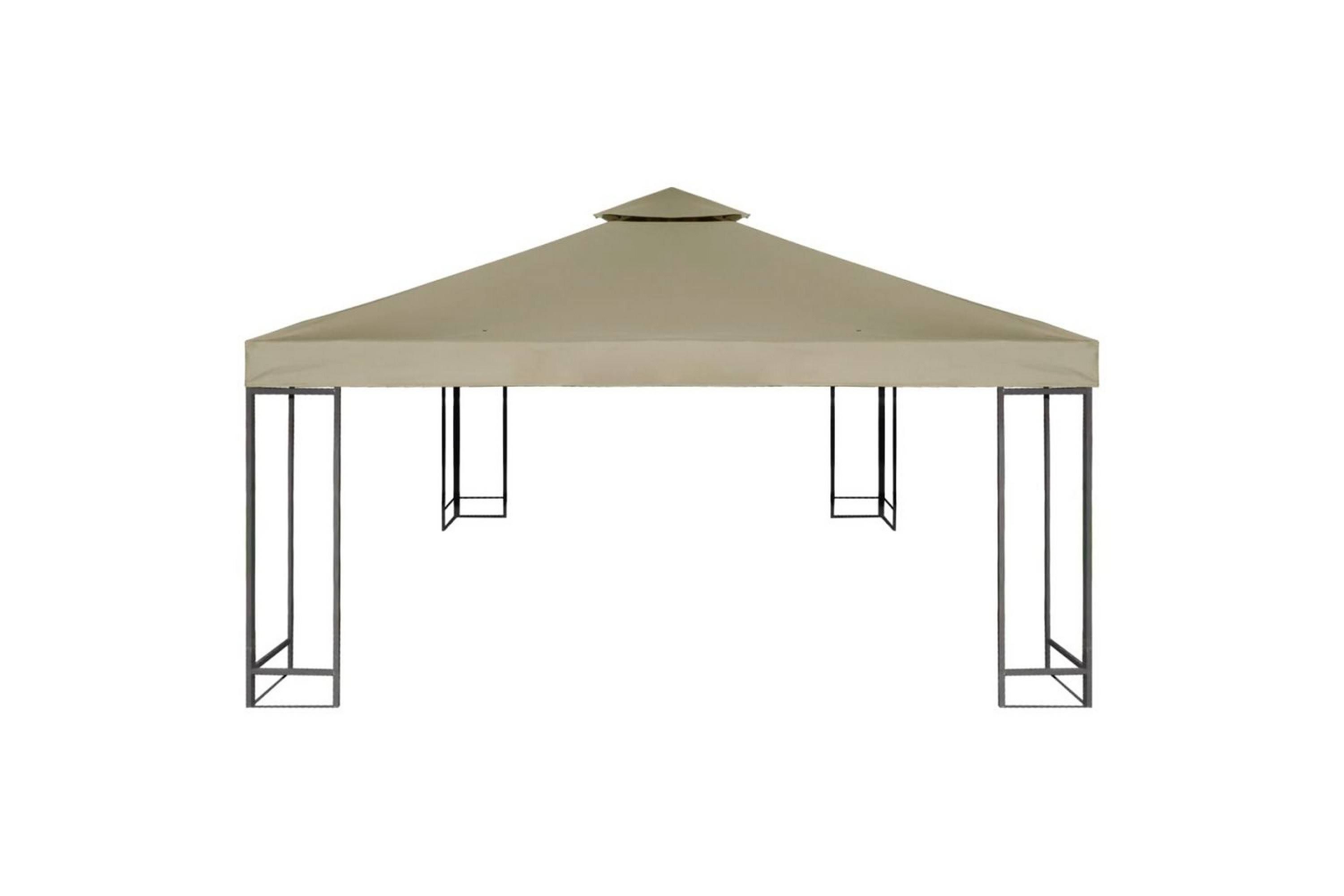 vidaXL Pavillon-Ersatzdach 310 g/m² Beige 3x3 m