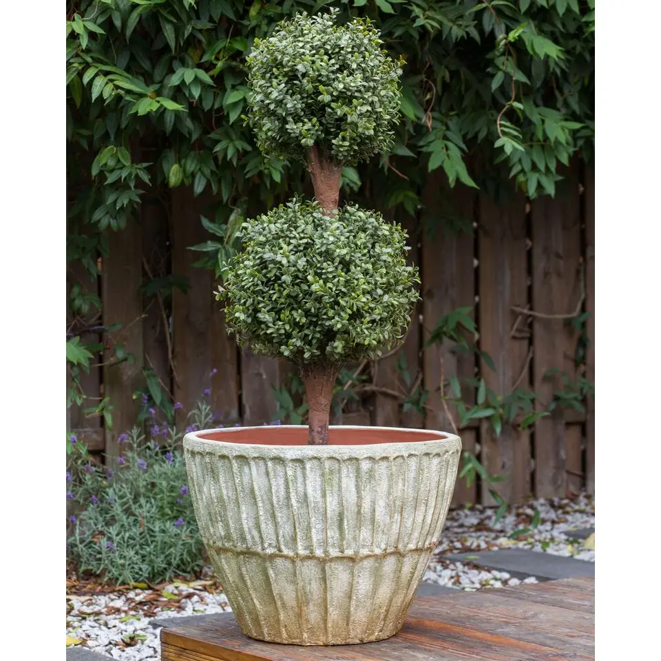 NYSSA - Bloempot - Groen - ⌀ 50 cm - Terracotta