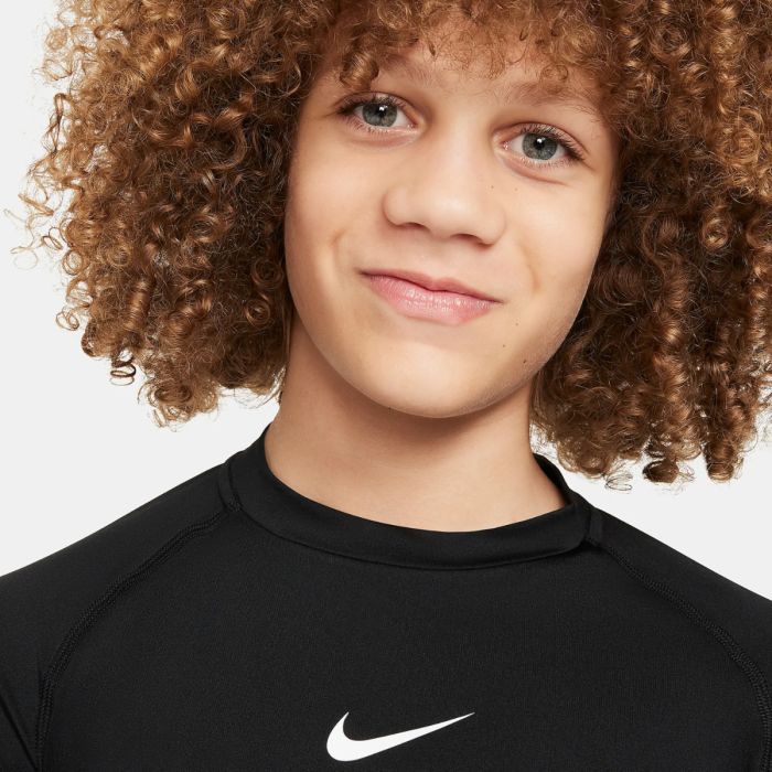 Nike Junior Mellemlag Dri-FIT Pro Long Sleeve Tee Sort