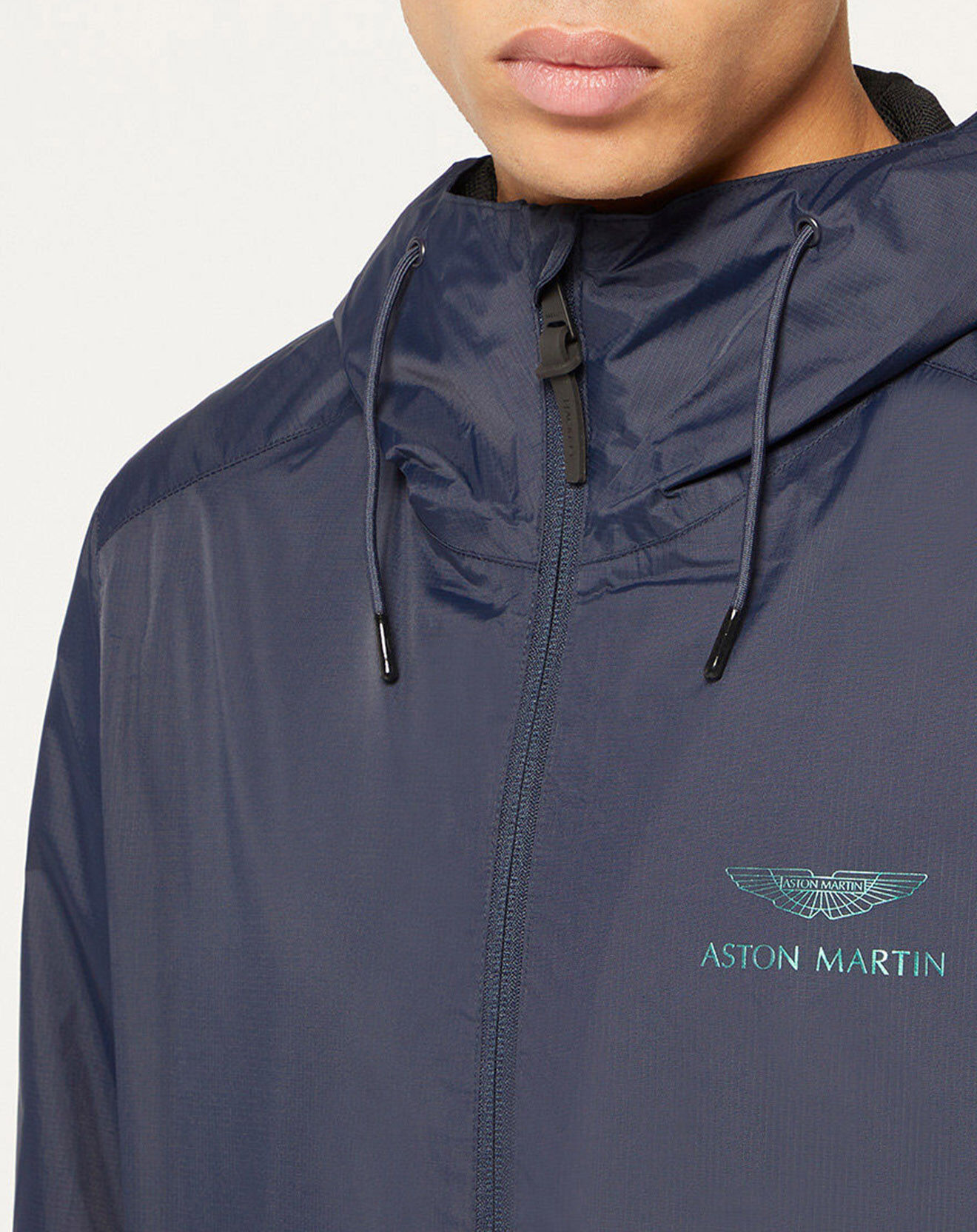 Hackett London Coupe-Vent Hoodie Aston Martin Racing bleu marine