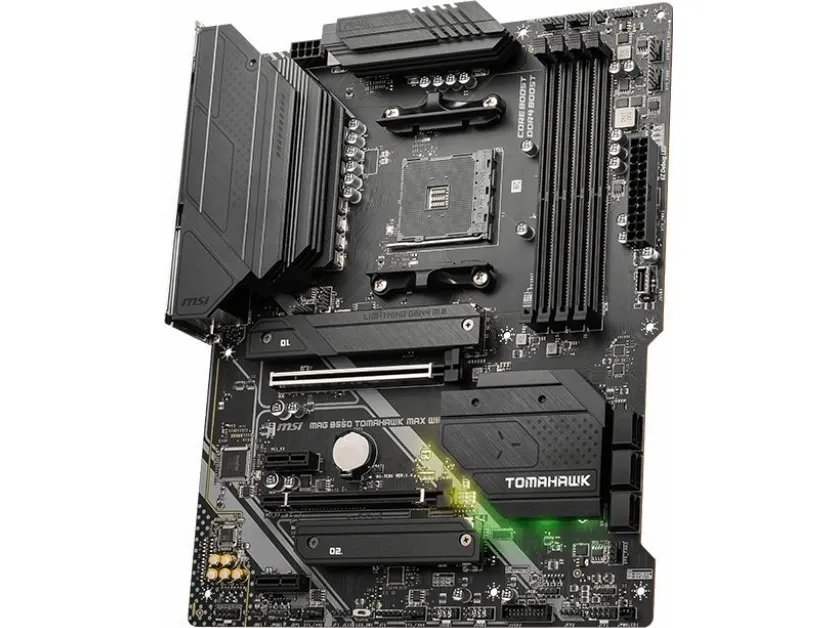 MSI MAG B550 TOMAHAWK MAX WIFI - Bundkort - ATX - Socket AM4 - AMD B550 Chipset - USB 3.2 Gen 1, USB 3.2 Gen 2, USB-C 3.2 Gen2, USB-C 3.2 Gen 1 - 2.5 Gigabit LAN, Wi-Fi 6, Bluetooth - onboard grafik (CPU påkrævet) - HD Audio (8-kanaler)